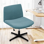 cheap Futon Sofa Cover-Armless Chair Cover, Cat Scratch Proof Soft Office Desk Chair Slipcovers Washable Work Chair Cover for Office Computer Gaming Chair