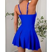 levne Surfovací tankiny a bikiny-Dámské Plavky Vázáno Plavky Jednobarevné Plavky Černá Fialová Prodyšné Rychleschnoucí Lehká váha Bez rukávů - Plavání Surfování Plážové Léto Jaro