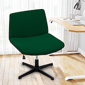 ieftine Futon Sofa Cover-Huse pentru scaun fără brațe, huse moale pentru scaun de birou, rezistente la zgârieturi de pisică