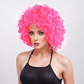 economico Parrucche trendy sintetiche-Parrucche sintetiche Yaki liscia Con frangia A macchina Parrucca Corto Oro chiaro Violetto Marrone chiaro Marrone scuro A1 Capelli sintetici Per uomo Biondo