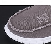 economico Slip-ons e mocassini da uomo-Per uomo Mocassini &amp; Slip-On Mocassini comodi Tela Confortevole Antiscivolo Mocassino Rosso Marrone Verde