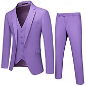 economico Vestiti-Anni Ruggenti Anni 1920 Abito a Tre Pezzi Pantaloni del Vestito Gentiluomo Gangster Testimoni dello Sposo Per uomo Giorno dei Re Carnevale Mascherata Matrimonio Feste Mascherata Adulti Cappotto Gilet