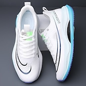 preiswerte Sneaker für Herren-weiß-blaue sportliche Lauf-Sneaker für Herren mit leichtem Design und gepolsterter Sohle – atmungsaktive Sportschuhe für einen aktiven Lebensstil und Fitness