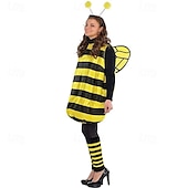 abordables Disfraces de mujer-Mariquita Abeja Disfraz de carnaval Traje de cosplay Disfraces divertidos Niños Adulto Mujer Chica Cosplay Rendimiento Fiesta Víspera de Todos los Santos Carnaval Mascarada Mardi Gras Disfraz de