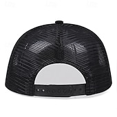 preiswerte Baseballkappe für Herren-Herren Snapback Cap Cap Basecap Sonnenhut Kappe Schwarz Weiß Polyester Modisch Brautkleider schlicht Strasse Täglich Graphic Einstellbar Sonnenschutz Atmungsaktiv