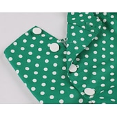 preiswerte Kleider-Retro Vintage 1950er Kleid Swing-Kleid Tupfen Damen Karneval Maskerade Alltagskleidung Junggesellinnenabschiedsparty Erwachsene Kleid Abschlussballkleider