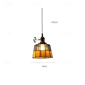 economico Luci a sospensione-lampada a sospensione in vetro di metà secolo con uno stile retrò americano per comodini corridoi corridoi 110-240v