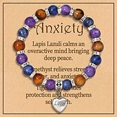 cheap Party Supplies-Handmade Beaded Boho Vacation Style Bracelets, Stretchable with Anxiety, No Plating, Elastic for Comfort, All-Season Wear