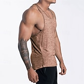 preiswerte Fitness Tank-Tops-Herren Tank Top Weste Unterhemd Ärmelloses Shirt Ärmellos U-Ausschnitt Sommer Einfach Mode Designer Basic Urlaub Straße Ausgehen Schwarz Rosa Marineblau Top T-Shirt für Herren