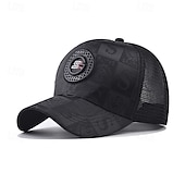 abordables Casquette de baseball pour homme-Homme Casquette de Baseball Chapeau de soleil Casquette Casquette en maille Noir Dorée Mélange Poly / Coton Ajustable Mode Usage quotidien Festival Lettre Imprimée Des lettres Décontracté / Quotidien
