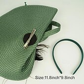 billige Coiffer-teselskap hatter fascinators for kvinner kentucky derby hodeplagg påfugl fjær bryllup hodeplagg brude hodeplagg