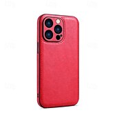 Недорогие Чехлы для iPhone-телефон Кейс для Назначение iPhone 16 Про Макс Плюс Айфон 15 Про Макс Плюс iPhone 14 13 12 11 Pro Max Plus Кейс на заднюю панель Защита от удара Ретро ТПУ Кожа PU
