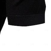 voordelige Heren Elite Polo-Voor heren Polo Gebreide polo Formeel Werk Meeuwenhalsband Korte mouw Kleurenblok Lapwerk Zomer Marineblauw Khaki Leger Groen Polo