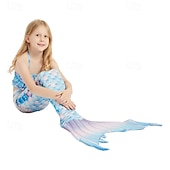 abordables Maillot de bain sirène-Enfants Fille Maillots de bain sirène Maillot de bain Vacances Plage Balance Vacances Tropique Maillots de bain 4 ans et + Eté Rose Claire Rose Claire
