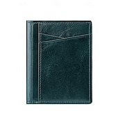 cheap Wallets-Men&#039;s RFID Blocking Wallet, Premium Cowhide Leather, Slim Design with Multiple Card Slots and ID Window – Secure and Stylish Wallet for Everyday Use Wine Black Dark Green