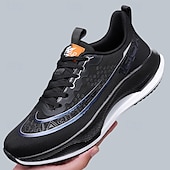 preiswerte Sneaker für Herren-weiß-blaue sportliche Lauf-Sneaker für Herren mit leichtem Design und gepolsterter Sohle – atmungsaktive Sportschuhe für einen aktiven Lebensstil und Fitness