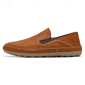 abordables Chaussures sans lacets &amp; mocassins-Mocassins en similicuir pour hommes – chaussures décontractées confortables avec côtés élastiques pour un usage quotidien et des activités de plein air