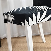 cheap Dining Chair Cover-Arrival Super Fit Stretch Removable Washable Short Dining Chair Protector Cover Seat Slipcover for Hotel Dining Room Ceremony Banquet Wedding Party