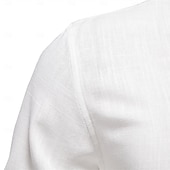 cheap Men&#039;s Elite Shirts-Men&#039;s Shirt White Navy Blue khaki Long Sleeve Solid Color Standing Collar Outdoor Causal Ruched Clothing Apparel Daily Casual Daily Leisure
