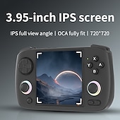 baratos Consoles de Jogos-console de jogos portátil rg cubexx tela 3,95&#039;&#039;ips sistema linux saída de vídeo leitor de e-book wiliwili console multifuncional