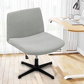 cheap Futon Sofa Cover-Armless Chair Cover, Cat Scratch Proof Soft Office Desk Chair Slipcovers Washable Work Chair Cover for Office Computer Gaming Chair