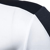 preiswerte Basic-T-Shirts-Herren T-Shirt mit Knöpfen T Shirt T-Shirt Kurzarmshirt Kurzarm V Ausschnitt Sommer Frühling Farbblock Mode Designer Basic Knöpfe Urlaub Straße Ausgehen Schwarz Weiß Wein Top T-Shirt für Herren