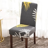cheap Dining Chair Cover-Arrival Super Fit Stretch Removable Washable Short Dining Chair Protector Cover Seat Slipcover for Hotel Dining Room Ceremony Banquet Wedding Party