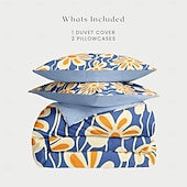 cheap 100% Cotton-100% Cotton Duvet Cover Set Floral Pattern Comforter Set 2/3PCS Luxury Bedding Set Home Decor Bedding Gift King Queen Full Size