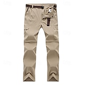 abordables Pantalones y shorts-Hombre Pantalones para senderismo Verano Al aire libre Corte Ancho Transpirable Secado rápido Suave Reductor del Sudor Prendas de abajo Dunkelkaki Negro Camping / Senderismo Pesca Escalada L XL XXL