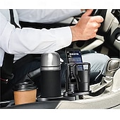 voordelige Auto-organizers-2 in 1 multifunctionele autobekerhouder autobekerhouder expander adapter 360 graden draaibare auto dubbele bekerhouder verstelbare standaard expander voor ronde bekerhouder