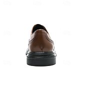 economico Formale-scarpe brogue in similpelle marrone da uomo - calzature formali eleganti e resistenti per lavoro, ufficio ed eventi speciali