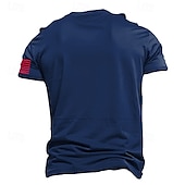 levne Vlastenecké tričko pro veterány-Patriotické trička pro muže veteránů tričko krátký rukáv tričko 3D tisk crew neck tričko každodenní vojenská ulice každodenní černé modré léto jaro oblečení S M L XL XXL XXXL