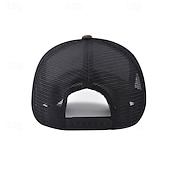 abordables Casquette de baseball pour homme-Homme Casquette de Baseball Chapeau de soleil Casquette Casquette en maille Noir Dorée Mélange Poly / Coton Ajustable Mode Usage quotidien Festival Lettre Imprimée Des lettres Décontracté / Quotidien
