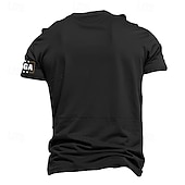ieftine Tricou patriotic pentru veterani-Bărbați DOGE Tricou Manșon scurt Tricou Tipărire 3D Stil Nautic Cămașă Modă Zilnic Stradă Zilnic Negru Albastru piscină Trifoi Vară Primăvară Îmbrăcăminte S M L XL XXL XXXL