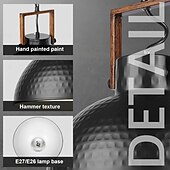 baratos Luzes pendentes-industrial retro pingente luz lustre de metal moderno fazenda varanda corredor luminária decorativa cabeceira preto pendurado lâmpada 1 cabeça 110-240v