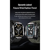 ieftine Ceasuri Smart-696 H11 Ceas inteligent 2.01 inch Uita-te inteligent Bluetooth Monitorizarea temperaturii Pedometru Reamintire Apel Compatibil cu Android iOS Dame Bărbați Telefon Hands-Free Rezistent la ap