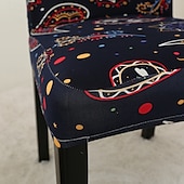 cheap Dining Chair Cover-Arrival Super Fit Stretch Removable Washable Short Dining Chair Protector Cover Seat Slipcover for Hotel Dining Room Ceremony Banquet Wedding Party