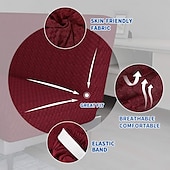 cheap Sofa Cover-Jacquard Futon Cover Stretch Armless Futon Sofa Cover Soft Futon Slipcover with Elastic Bottom Thick Sofa Bed Furniture Protector Covers for Washable Futon