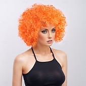 economico Parrucche trendy sintetiche-Parrucche sintetiche Yaki liscia Con frangia A macchina Parrucca Corto Oro chiaro Violetto Marrone chiaro Marrone scuro A1 Capelli sintetici Per uomo Biondo