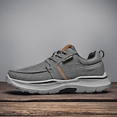 cheap Men&#039;s Sneakers-Men&#039;s Beige Sports Sneakers with Cushioned Sole and Breathable Fabric – Classic Casual Walking Shoes for Outdoor and Daily Wear