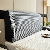 abordables Accesorios de ropa de cama-Cabecero de cama, funda antipolvo, estampada, duradera, con protección para la espalda, elástica, todo incluido, suave y acogedora, funda para cabecero de cama, sencilla, de lino y algodón
