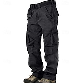 economico Pantaloni cargo-Per uomo Pantaloni cargo Pantaloni da lavoro Pantaloni da escursione Multi tasca Gamba dritta Liscio Traspirazione umidità Indossabile Lunghezza intera Esterno Giornaliero Campeggio e hiking Di