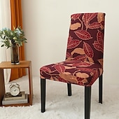 cheap Dining Chair Cover-Arrival Super Fit Stretch Removable Washable Short Dining Chair Protector Cover Seat Slipcover for Hotel Dining Room Ceremony Banquet Wedding Party
