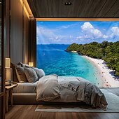 Недорогие Тапестри́ на океа́нском пляже-Пейзаж Пляж Висячая Гобелен настенное искусство Пальма Большой гобелен Муральное декор Фотографический фон Плед занавеска Дом Спальня Гостиная Декорация