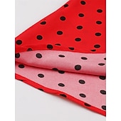 levne Šaty-Retro 50. léta Rockabilly Šaty Houpací šaty Puntíky Dámské Karneval Plesová maškaráda Denní nošení loučení se svobodou nevěsty Dospělé Šaty Šaty pro návrat domů
