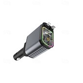 levne Nabíječky do auta-4v1 zasouvací nabíječka do auta starlight ve střeše auta 100w porty USB typu c super rychlá nabíječka do auta adaptér do auta pro iphone