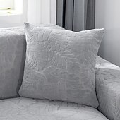 billige Trender innen puter-Chenille-blad quiltet putetrekk med bølget kant supermyke firkantede dekorative putetrekk sofa sofa stue
