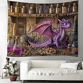 billiga djurgobelänger-Magisk klass Drakhängande Tapestry Väggkonst Stort Tapestry Mural Dekor Fotografik Bakgrund Filt Gardin Hem Sovrum Vardagsrum Dekoration