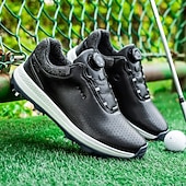 Χαμηλού Κόστους Ανδρικά Παπούτσια Γκολφ-ανδρικά λευκά παπούτσια γκολφ με αιχμηρή σόλα, αναπνεύσιμο ψεύτικο δέρμα και σύστημα κλεισίματος boa για ρυθμιζόμενη εφαρμογή, ιδανικά για γκολφ και αθλητικές δραστηριότητες