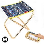 cheap Camping Furniture-1Pc Outdoor Folding Stool Collapsible Stool Made of 7075 Aluminum Alloy Lightweight Portable Camping Seat for Hiking Fishing Travel